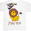mały król ciekawy tshirt dla dziecka - biały