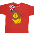 mały król ciekawy tshirt dla dziecka - czerwony