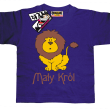 mały król ciekawy tshirt dla dziecka - fioletowy