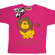 mały król ciekawy tshirt dla dziecka - różowy