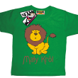 mały król ciekawy tshirt dla dziecka - zielony