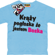 Krąży pogłoska, że jestem boska super koszulka dla dziewczynki - sky blue