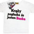 Krąży pogłoska, że jestem boska super koszulka dla dziewczynki - white