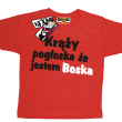 Krąży pogłoska, że jestem boska super koszulka dla dziewczynki - red