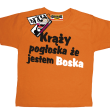 Krąży pogłoska, że jestem boska super koszulka dla dziewczynki - orange
