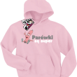 Parówki są super zabawna bluza dla dziecka - różowy