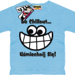 uśmiechnij się tshirt dla dziecka - błękitny