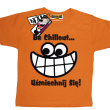 uśmiechnij się tshirt dla dziecka - pomarańczowy