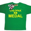Chłopak na medal świetna koszulka dla syna - zielona