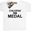 Chłopak na medal świetna koszulka dla syna - biała