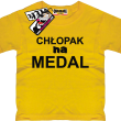 Chłopak na medal świetna koszulka dla syna - żółta