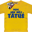Będę jak mój tatuś super koszulka dla dziecka - żółty