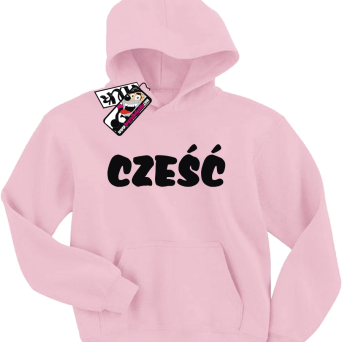 Cześć - super bluza dziecięca z kapturem, kod: SZDZ00135S