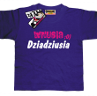 Wnusia dziadziusia niepowtarzalna koszulka dziecięca - fioletowa