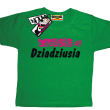 Wnusia dziadziusia niepowtarzalna koszulka dziecięca - zielona