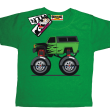 Monster green car koszulka dla chłopczyka - green