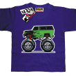 Monster green car koszulka dla chłopczyka - purple