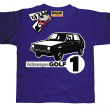 Volkswagen golf1 wyjątkowy tshirt dziecięcy - fioletowy