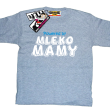 Powered by mleko mamy zabawny dziecięcy tshirt - melanżowy