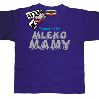 Powered by mleko mamy - zabawny dziecięcy tshirt, kod: SZDZ00191K