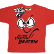Jestem starszym bratem super tshirt dziecięcy - red