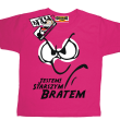 Jestem starszym bratem super tshirt dziecięcy - pink