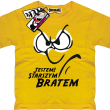 Jestem starszym bratem super tshirt dziecięcy - yellow