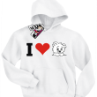 I love Misia świetna bluza dziecięca - white
