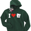 I love Misia świetna bluza dziecięca - bottle-green