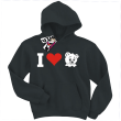 I love Misia świetna bluza dziecięca - black
