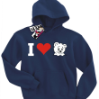 I love Misia świetna bluza dziecięca - navy blue