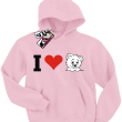 I love Misia świetna bluza dziecięca - pink