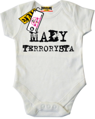 Mały terrorysta - oryginalne body dla dziecka, kod: SZDZ00085B
