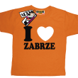 I love Zabrze odlotowa koszulka dziecięca - pomarańczowy