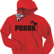 Panda - bluza dziecięca - czerwony
