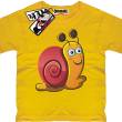 Ślimaczek ścigaczek koszulka dla dziecka - yellow