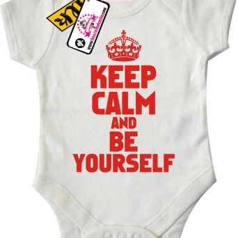 Keep calm and be yourself - świetne body dla Maluszka, kod: SZDZ00084B