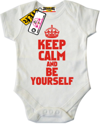Keep calm and be yourself - świetne body dla Maluszka, kod: SZDZ00084B