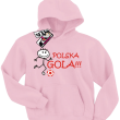 Polska gola bluza dla małego kibica - różowy