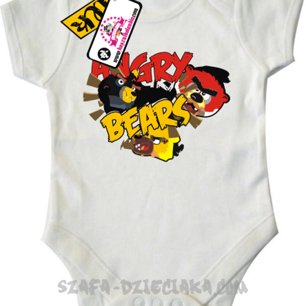 Angry Bears - super body dziecięce - white