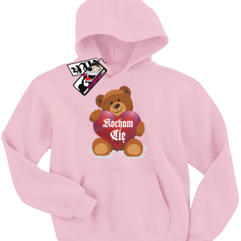 Miś z serduszkiem kocham Cię - dziecięca bluza z nadrukiem, kod: SZDZ00198S