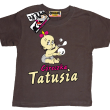 Córeczka tatusia koszulka dla dziecka - brązowa