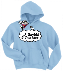Szybki jak wiatr - dziecięca bluza z kapturem, kod: SZDZ00182S