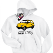 Mały Fiat 126p odlotowa bluza dziecięca - biały