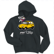 Mały Fiat 126p odlotowa bluza dziecięca - czarny
