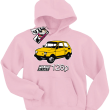 Mały Fiat 126p odlotowa bluza dziecięca - różowy