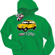 Mały Fiat 126p odlotowa bluza dziecięca - zielony