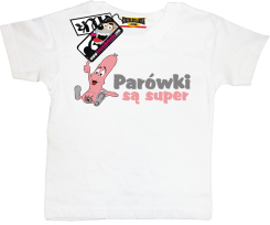 Parówki są super - zabawna koszulka dziecięca, kod: SZDZ00149K