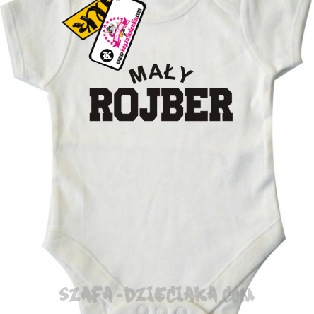 Mały rojber - zabawne dziecięce body - white