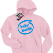 Baby inside świetna dziecięca bluza - różowy